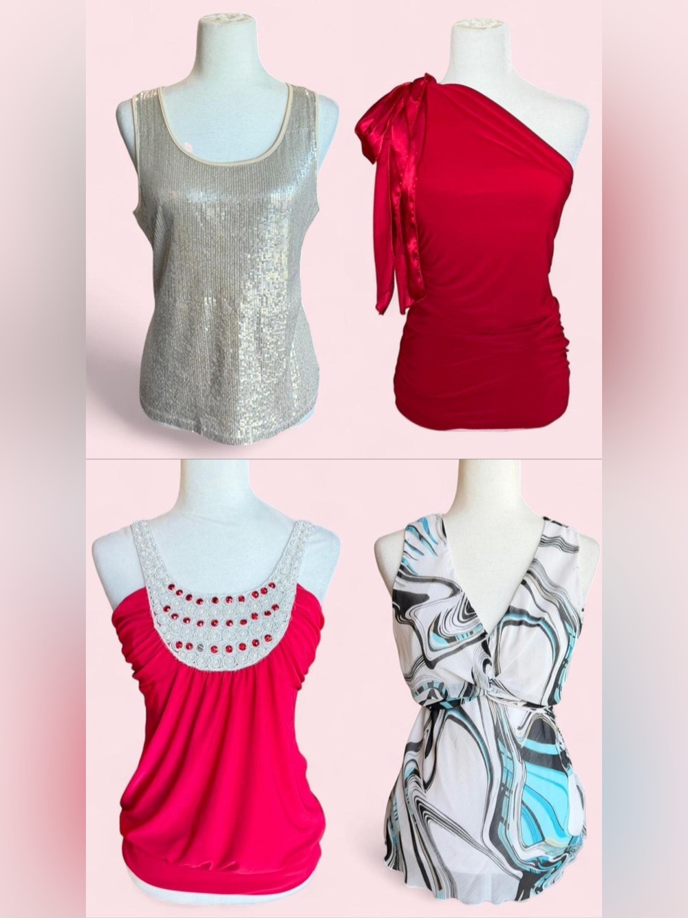 ‼️BUNDLE DEAL- Set of 4 Y2K Tops- Lg